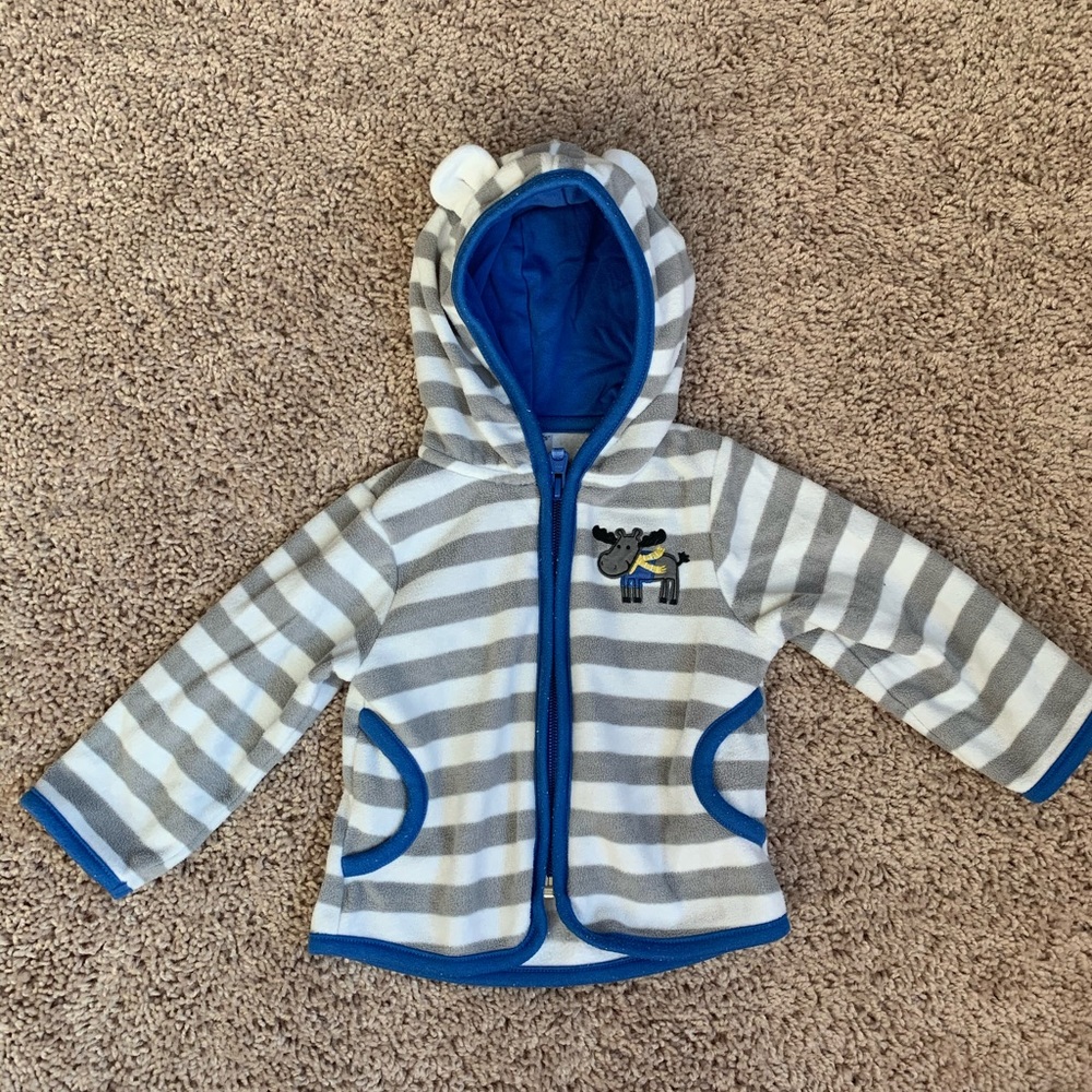 Carter’s Fleece Jacket with Bear Ear hood 12 M